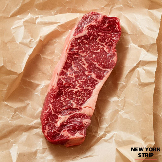 Wagyu New York Strip Steak (PRE-SALE) Queck Family Farms 