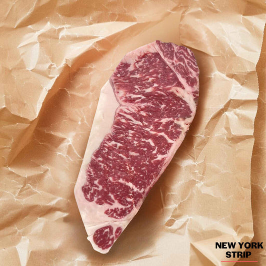 Wagyu New York Strip Steak Queck Family Farms