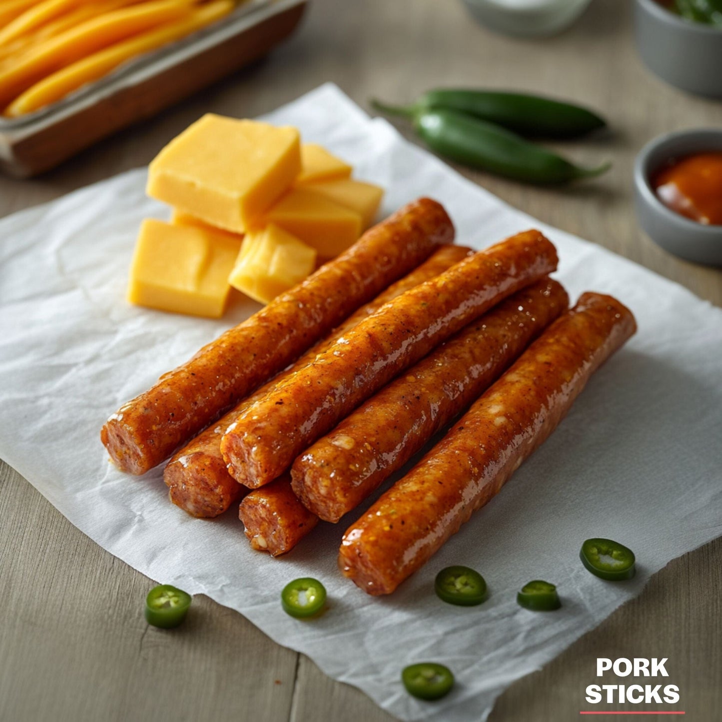 Pork Sticks This'll Do Farm Jalapeno Cheddar 