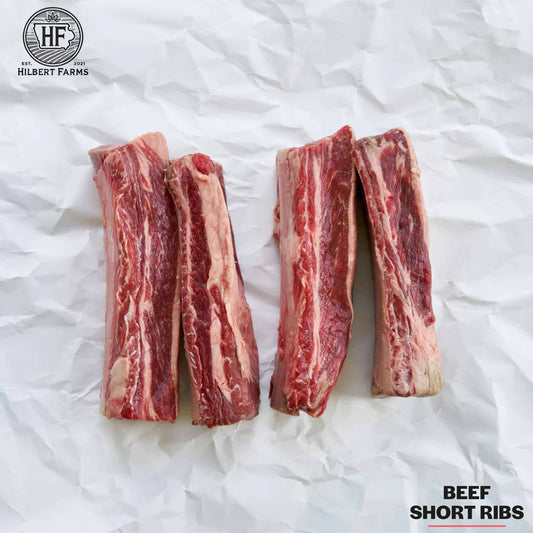 Beef Short Ribs - 21 Day Dry-Aged Hilbert Farms 