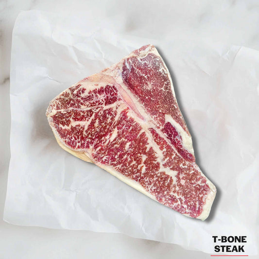 Wagyu T-Bone Steak Queck Family Farms 